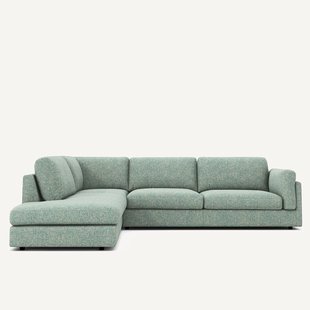 Hoekzetel met longchair van katoenmix César