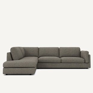 Tweed hoekslaapbank met longchair, César