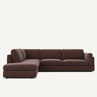 Ombouwbare hoekbank, in linnen fluweel, César