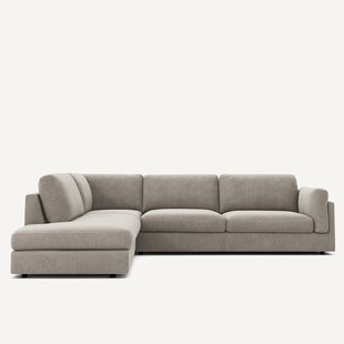 Omvormbare hoekbank, chenille fluweel, CÉSAR