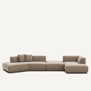 Open hoekbank rechts XL fluweel, JACOPO