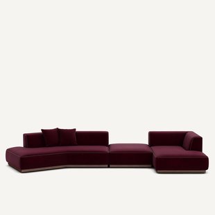 Open hoekbank rechts XL fluweel, JACOPO