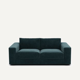 Compacte bank 3-zit in fluweel, Skander