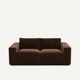 Compacte bank 3-zit in fluweel, Skander