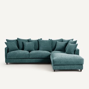 Hoekslaapbank van gerecycled polyester, Lazare