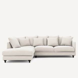 Hoekslaapbank in chenille fluweel, Lazare