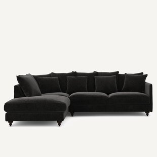 Hoekslaapbank in chenille fluweel, Lazare