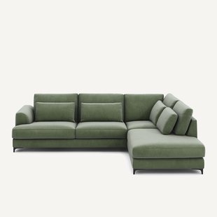 Omvormbare hoekbank rechts, fluweel, Marsile