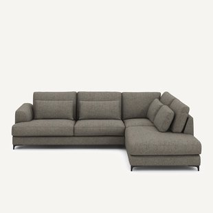 Omvormbare hoekbank rechts, tweed stof, Marsile