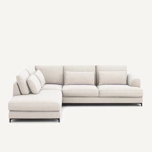 Hoekslaapbank links fluweel chenille, Marsile