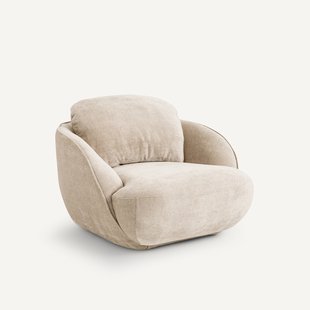 Fauteuil XL in fluweel, bolvormig, Alpine