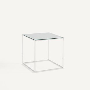 Bijzettafel van verchroomd metaal, MAHAUT