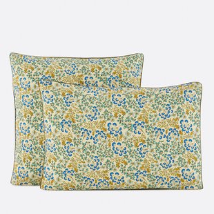 Kussensloop in gewassen katoen, bloemenprint, HANOI