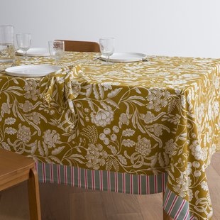 Tafelkleed gewassen katoen, bloemenprint, LINDA