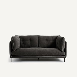 2-zits bank, chenille fluweel, Botero