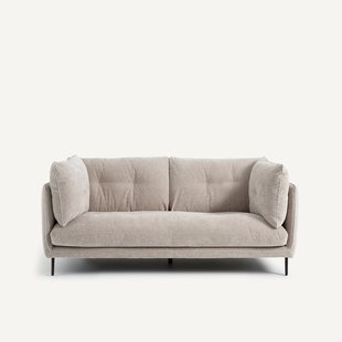 2-zits bank, chenille fluweel, Botero