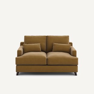 2-zits compacte zetel van linnen fluweel, ALWINE