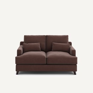 2-zits compacte zetel van linnen fluweel, ALWINE