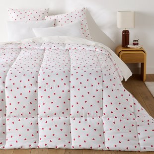 Synthetisch dekbed, hartenprint, gerecyclede microvezel, SCACCO