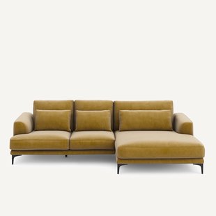 XL hoekbank rechts in fluweel, MARSILE