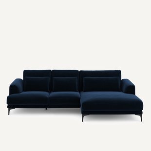 XL hoekbank rechts in fluweel, MARSILE