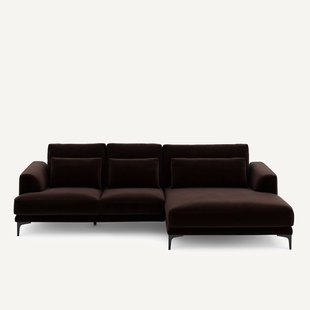 XL hoekbank rechts in fluweel, MARSILE