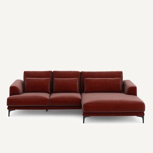 XL hoekbank rechts in fluweel, MARSILE