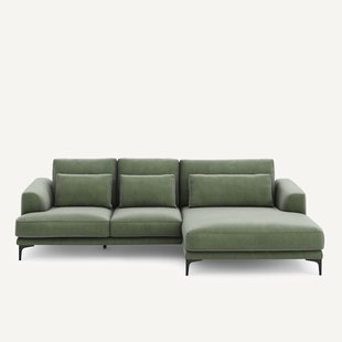 XL hoekbank rechts in fluweel, MARSILE