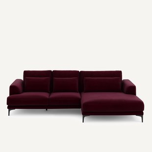 XL hoekbank rechts in fluweel, MARSILE