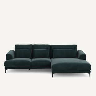 XL hoekbank rechts in fluweel, MARSILE