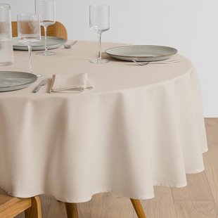 SCENARIO rond vlekbestendig katoenen tafelkleed