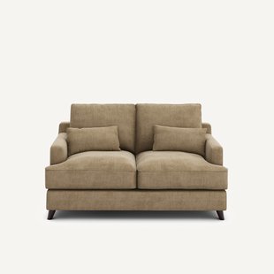 2-zits compacte bank van stonewashed fluweel, ALWINE