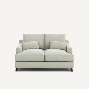 2-zits compacte bank van stonewashed fluweel, ALWINE