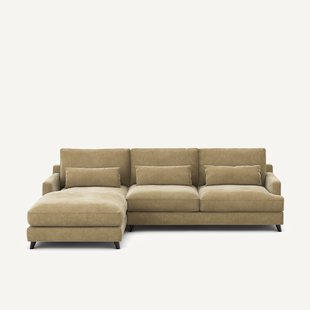 Hoekbank van stonewashed fluweel, ALWINE