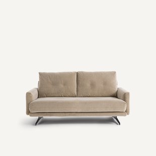 2-zitsbank in stonewashed fluweel, DELICATO