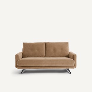 2-zitsbank in stonewashed fluweel, DELICATO