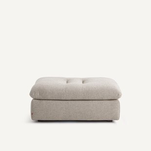 Modulaire voetensteun van getextureerd linnen en viscose, GIULIANO