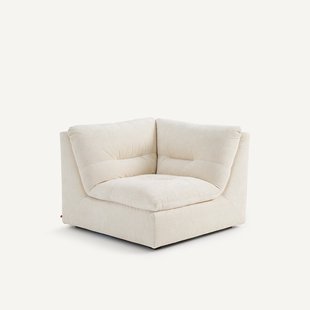 Modulaire 90° hoek in chenille fluweel, GIULIANO