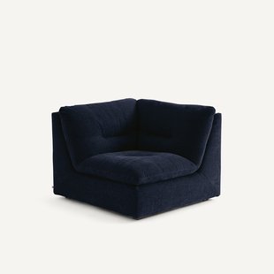 Modulaire 90° hoek in chenille fluweel, GIULIANO