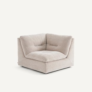 Modulaire 90° hoek in chenille fluweel, GIULIANO