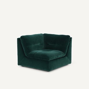 Modulaire 90° hoek in fluweel, GIULIANO