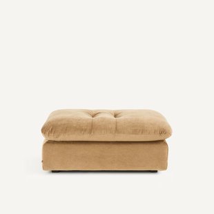 Modulaire voetensteun in linnen fluweel, GIULIANO