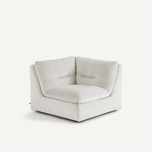 Modulaire 90° hoek in linnen fluweel, GIULIANO