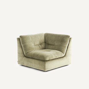 Modulaire 90° hoek in linnen fluweel, GIULIANO