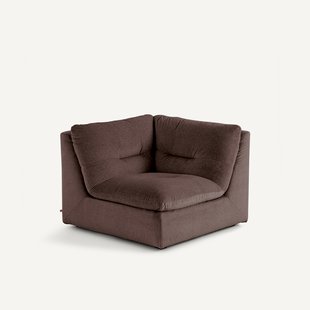 Modulaire 90° hoek in linnen fluweel, GIULIANO