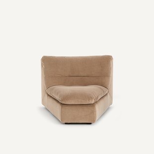 Modulaire hoek in stonewashed fluweel, GIULIANO