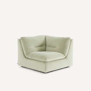 Modulaire 90° hoek in stonewashed fluweel, GIULIANO