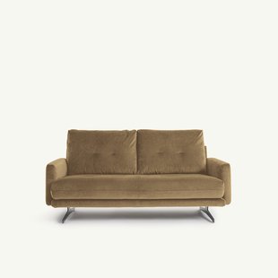 2-zitsbank in linnen fluweel, DELICATO