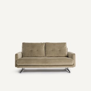 2-zitsbank in linnen fluweel, DELICATO