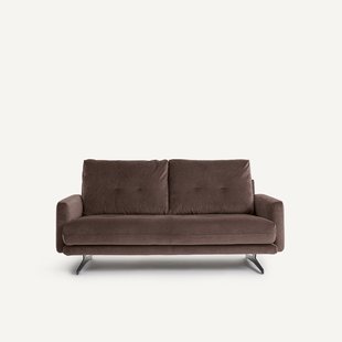 2-zitsbank in linnen fluweel, DELICATO